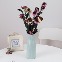 Vase décoratif pour salon, usage domestique simple, grande taille pour lys, bambou porte-bonheur, plantes hydroponiques et fleurs séchées