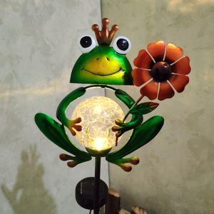 ไฟตกแต่งสวนทำจากโลหะพลังงานแสงอาทิตย์, ไฟ LED สำหรับตกแต่งสวนกลางแจ้งโครงสร้างทางถนนเหล็กแผงโซลาร์เซลล์แบตเตอรี่ได้รับการรับรองจาก ROHS - Product Image 2