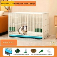 Cage à Cochon d'Inde Extra Large avec Système d'Évacuation Automatique du Fumier, Cage Intérieure pour Lapin, Hamster, Chat, Toilettes pour Animaux de Compagnie, Vente en Gros