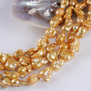 Perlas Naturales de Agua Dulce al por Mayor, 14-16 mm, Ovaladas, Tipo Botón, Accesorios de Joyería, DIY, Zhuji - Product Image 4