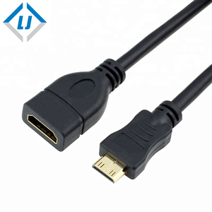 MINI <span class=keywords><strong>HDMI</strong></span> macho a <span class=keywords><strong>HDMI</strong></span> HEMBRA 0,2 m 4K60HZ <span class=keywords><strong>HDMI</strong></span> Stub <span class=keywords><strong>Placa</strong></span> frontal Montaje en Panel <span class=keywords><strong>de</strong></span> <span class=keywords><strong>pared</strong></span> Cable Hembra - Product Image 1