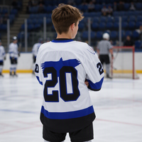 Jersey de Hockey sobre Hielo Sublimado al por Mayor, Jersey de Hockey Profesional Personalizado, 100% Poliéster, Ropa de Hockey sobre Hielo, Ropa Deportiva de Equipo