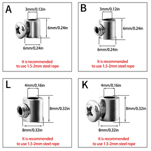 Pince de câble en acier réglable de 1 à 4mm pour le verrouillage des accessoires d'éclairage des plantes en <span class=keywords><strong>pot</strong></span> - Product Image 4