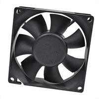 Ventilateur de refroidissement DC 8025 avec roulement à billes et pales en plastique 12V/24V, personnalisable OEM/ODM pour équipement onduleur solaire