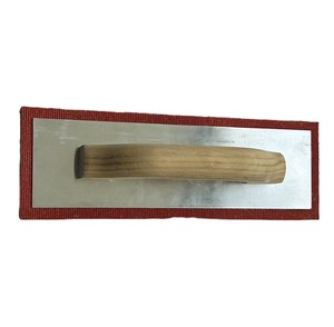 Truelle à béton carrée en caoutchouc rouge de qualité industrielle, best-seller, avec manche en <span class=keywords><strong>bois</strong></span> <span class=keywords><strong>ou</strong></span> en <span class=keywords><strong>plastique</strong></span>, lame de 12 pouces, poignée ergonomique - Product Image 3