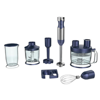 Mixeur plongeant 1000W étanche avec lame en acier inoxydable 304, fouet à œufs, processeur alimentaire sans BPA, bécher, mixeur plongeant manuel