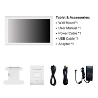 Calendrier mural numérique à écran tactile mural 24'' Écran tactile intelligent pour salle de classe Android avec calendrier Google pour salle de classe