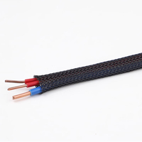 Funda de alambre extensible PET, gestión de cables de malla, funda de Cable trenzado para Protector de cable de oficina en casa