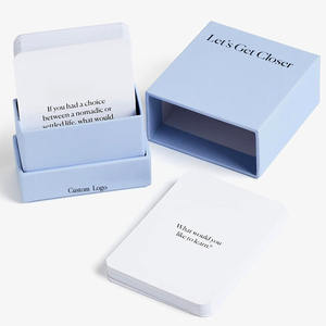 Juegos de cartas de conversación personalizados Deck Get Closer Couple Conversation Cards para parejas/<span class=keywords><strong>amigos</strong></span>/familias - Product Image 1