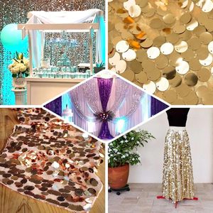 Óng ánh màu xanh payette <span class=keywords><strong>sequin</strong></span> vải cuộn với cơ sở vải lưới - Product Image 5