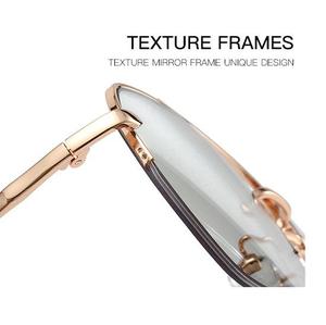 Gafas de Sol Modernas con Marco Semi-Cuadrado y Diseño de Doble Puente Metálico, <span class=keywords><strong>Lentes</strong></span> Fotocromáticas con Protección <span class=keywords><strong>Anti</strong></span>-<span class=keywords><strong>Luz</strong></span> <span class=keywords><strong>Azul</strong></span> para Uso en Interiores y Exteriores, 2025 - Product Image 5