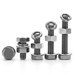 Tornillos de Acero Inoxidable 316 y Titanio Galvanizado Grado 8.8 M6 M26, Tuercas y Pernos de Cabeza Hexagonal - Product Image 1