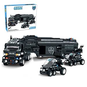 Novedades 2024 nueva llegada chico juguete DIY SWAT Corps Anti Riot Force coche de policía pequeños bloques de construcción conjunto de ladrillos - Product Image 6