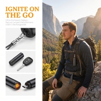 Briquet électrique avec câble USB-C pour iPhone 15, 16, tablettes – Sécurité, coupe-vent, avec allumeur sans flamme rechargeable