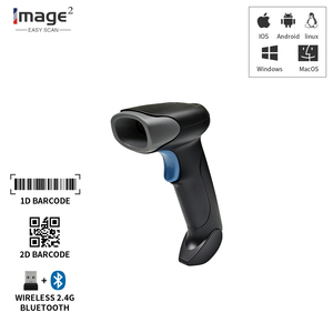 Lecteur de codes-barres QR USB portable HC-718B, lecteur automatique de codes-barres 1D/2D pour magasin, supermarché, entrepôt, stock, garantie 1 an - Product Image 1