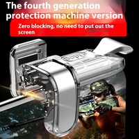 Alta calidad inalámbrico 6-Finger Aims Shooting Smartphone Gamepad Joystick con disparadores para Android/iOS/Tablet PC Gaming