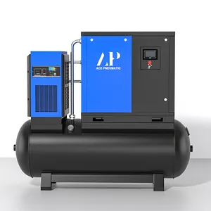Aceair Air Compressor Price 10 HP 7.5 KW Industrial 4-in-1 Rotary Screw Air Compressors Air-compressors Machine