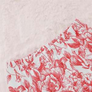 Pigiama da notte 2 pezzi di cotone rosso carino per donna Set - Product Image 6