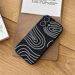 Coques de téléphone portable Apple 17 à rayures incurvées, compatibles avec les modèles 15xs14xr12plus13, en verre, vente en gros, pour le commerce extérieur. - Product Image 3