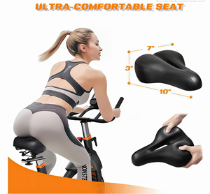 Vélo de spinning commercial avec frein en feutre de laine, écran LCD, pour cardio-training et <span class=keywords><strong>musculation</strong></span> - Product Image 4