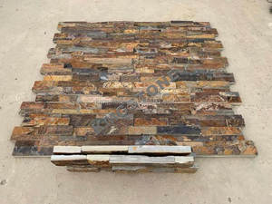 Panneau de pierre de culture 3D multicolore Revêtement mural 3D <span class=keywords><strong>Ardoise</strong></span> à <span class=keywords><strong>colle</strong></span> empilée pour couper à la taille directement des fournisseurs - Product Image 4