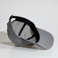 Casquette de baseball unisexe non structurée à 6 panneaux personnalisable en gros, casquette de golf unie en nylon, séchage rapide, légère, pour la course à pied