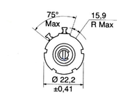 Potentiomètre R1K R2K R5K R10K 7286 2W 10 tours pour BI