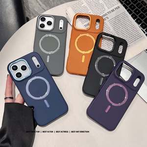 Nouvelle coque de téléphone magnétique scintillante, couleur unie, antichoc pour <span class=keywords><strong>11</strong></span>/12/13/14/15/17 <span class=keywords><strong>Pro</strong></span> Max, pour femmes - Product Image 2