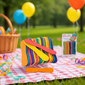 Palitos de Madera para Helado Ilan de 94 mm, 20 Unidades, Vajilla Colorida para Fiestas - Product Image 3