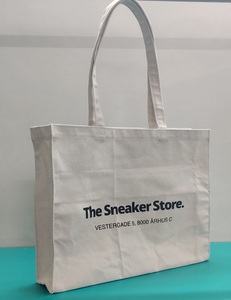 กระเป๋าสะพายไหล่ผ้าใบผ้าฝ้ายขนาดใหญ่พิมพ์ลายได้ตามต้องการดีไซน์แบบเรียบง่ายแนววินเทจพร้อมซิปเหมาะอย่างยิ่งสำหรับการใช้งานตลอดทั้งปีในฤดูร้อน - Product Image 1