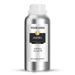 Çin toptan üreticileri jojoba yağ taşıyıcı yağ 100% saf doğal organik jojoba saç için organik esansiyel yağ toplu