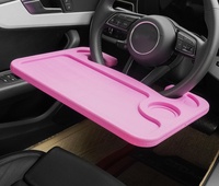 Plateau universel de bureau de table de volant de voiture en plastique robuste personnalisé pour les aliments, la consommation et les boissons pour ordinateur portable