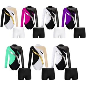 4-14 Filles Stage Dance Performance Wear Figure Skating Gymnastics Clothing Kids Dancewear Costumes de danse pour enfants - Product Image 1