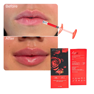 Plurvel Long-Lasting Ha Lip Plump Filler Injectable pour l'<span class=keywords><strong>augmentation</strong></span> <span class=keywords><strong>des</strong></span> lèvres, usage esthétique, 1 ml, lèvres rouges, crée <span class=keywords><strong>des</strong></span> lèvres rosées - Product Image 1