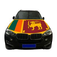 Vente en gros 120x150cm Sri Lanka housses de capot de voiture résistant à l'usure et durable couvercle de capot de moteur avec des graphiques d'impression numérique