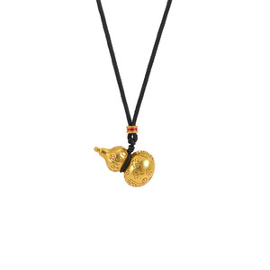 สร้อยคอจี้รูปน้ำเต้า Dinle Lucky Gourd ทำจากโลหะผสมสังกะสี สำหรับผู้หญิง ของขวัญ เครื่องประดับ - Product Image 4