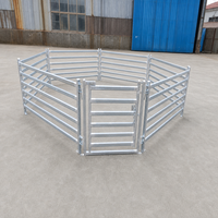 Panneaux de clôture pour bétail galvanisés à chaud, enclos portables pour animaux, portails de ferme en acier pour bovins, chevaux, moutons
