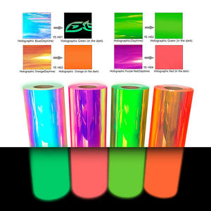 Angelacrox <strong>Vinyl</strong> Supplier Easyweed Iron On Tshirt Vinil Textiles Glowing Luminous Holographic Rolls Glow In The Dark Htv <strong>Vinyl</strong> - Product Image 6