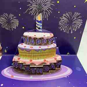 Feliz <span class=keywords><strong>cumpleaños</strong></span> canción tarjetas <span class=keywords><strong>de</strong></span> felicitación alta calidad 3D plegable tarjeta <span class=keywords><strong>de</strong></span> <span class=keywords><strong>cumpleaños</strong></span> luz música sonido Offset impresión Digital - Product Image 3