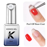 KODIES GEL Vernis à ongles en gel UV personnalisable avec logo, vente en gros; primer de trempage, couche de base et couche de finition personnalisées, séchage sous lampe UV, nail art.
