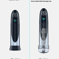 Pompe à pénis et gobelet d'hydrothérapie étanche IPX7 avec écran LCD pour exercices pénien, utilisable à l'eau et à l'air