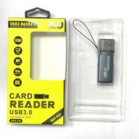 Ventes directes du fabricant de lecteur de carte double haute vitesse plug-in USB 3.0 SD/TF populaire transfrontalier