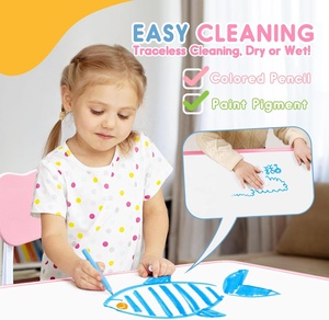 Meubles d'école préscolaire pour enfants, <span class=keywords><strong>table</strong></span> d'étude extérieure durable, 2 chaises, hauteur réglable, bureau anti-graffiti pour tout-petits - Product Image 3