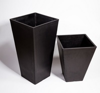 Jardinière en plastique pour arbres, conteneur de jardin carré, jardinière rectangulaire contemporaine de forme personnalisée, jardinières de sol pour plantes d'extérieur