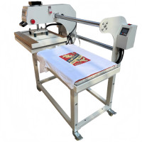 Presse à Chaud Pneumatique Semi-automatique 110V/220V pour Transfert de Film DTF, Facile à Utiliser, pour Impression sur T-shirts et Vêtements