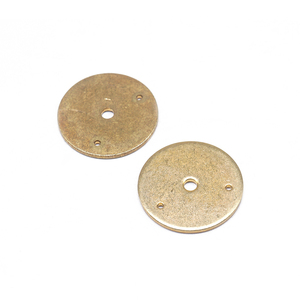 Joint <span class=keywords><strong>rond</strong></span> en laiton de haute précision sur mesure, trou tourné, pour carburateur papillon, doré, avec plaque arrière, grand modèle avec 3 fixations - Product Image 3