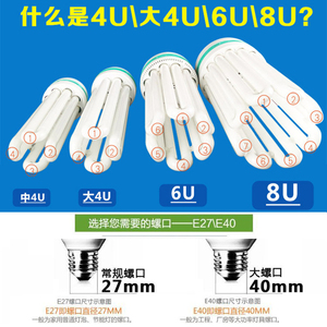 Bombilla Fluorescente CFL de Ahorro de Energía 2U E27, Luz Blanca, 6000h, Tubo de Alerta de Luz Diurna, 80 Lm/W, Garantía de 2 Años - Product Image 5