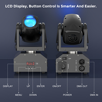 Mini projecteur à faisceau mobile 100W RGBW 4-en-1 LED DMX512, activé par le son, pour scène, DJ, discothèque, soirée, KTV, IP33, 2000-82000 Lumens