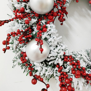 Guirnalda de decoración navideña, coronas florales para decoración navideña, guirnalda navideña - Product Image 4