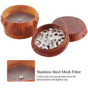 Erliao Nouveau Style 40mm-4layer Résine Herb Grinder Haute Qualité Plastique Petit Tabac Grinder Métal Fumeurs Accessoires - Product Image 4